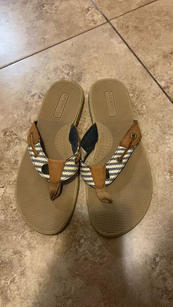 Sperry Women's Seafish Thong Flip Flop Sandals size 8.5